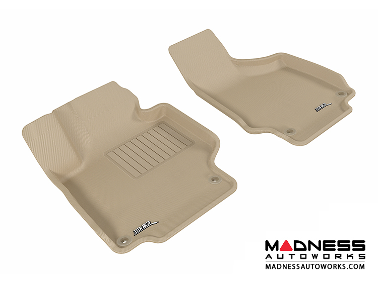 Audi TT/ TTS Floor Mats (Set of 2) Front Tan by 3D MAXpider (2008